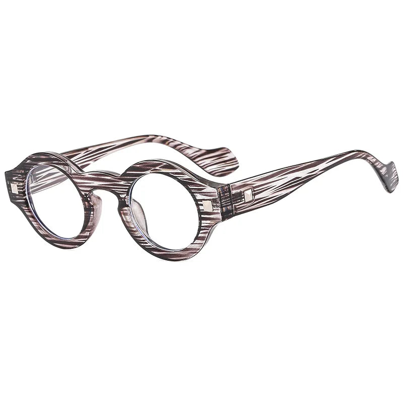 JNPCXI Men Steampunk Sunglases Small Round Frame Anti-blue Light Transparent Glasse Luxury Brand Design UV400 Shades
