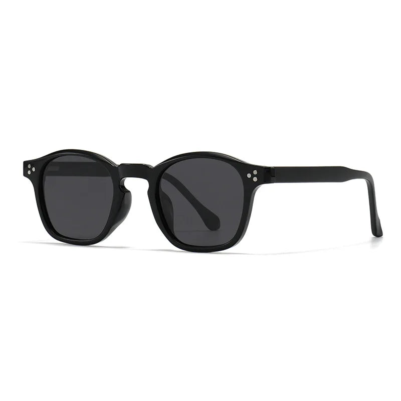 JNPCXI Polarized Vintage Rivets Polygon Round Women Sunglasses Fashion Men Shades UV400