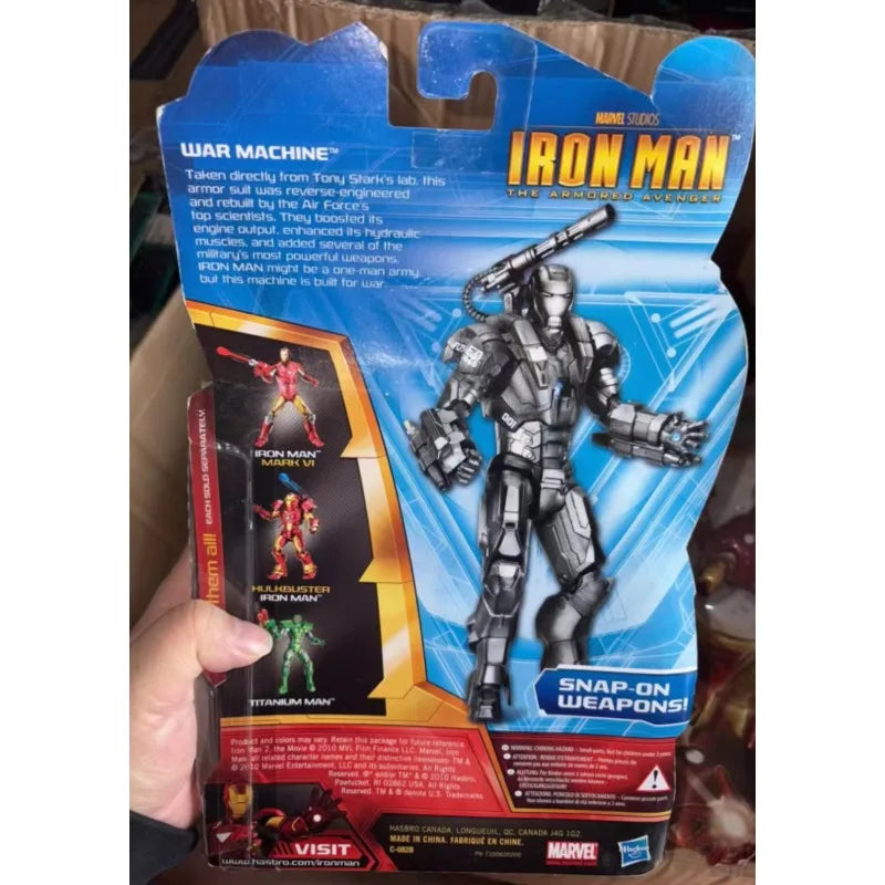 Original Hasbro Marvel IRON MAN THE ARMORED AVENGER WAR MACHINE Anime Figure Collection Toy Model