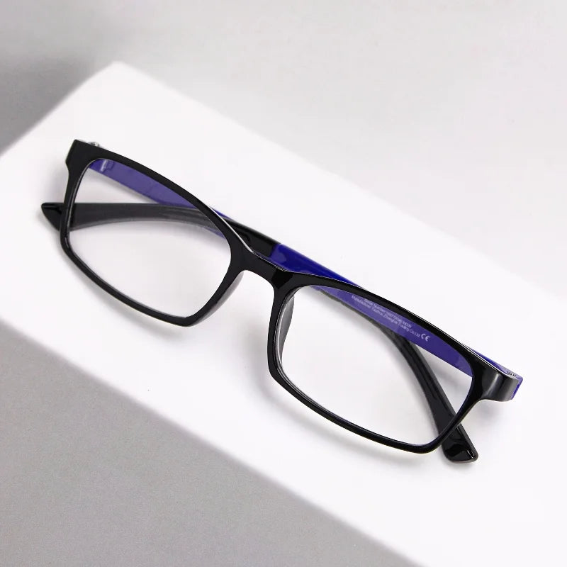Simple and Unique Rectangular Frame Reading Glasses with Reading Patterns A Combination of High-quality Lenses