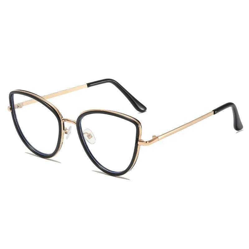 2 in 1  Photochromic Eyeglasses Cat Eye Anti Radiation Eyewear for Women Men
