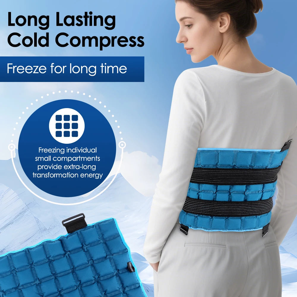 Reusable Ice Pack Wrap For Muscle Relax Hot Cold Gel Pack Cooling Knee Leg Back Ice Pack Wrap Local Stock