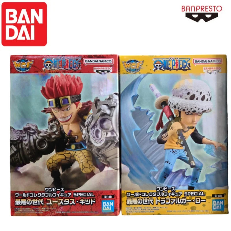 Special OfferIn Stock 100% Original Bandai Banpresto Wcf One Piece Eustass Kid Trafalgar D. Water Law Action Figure Anime Mol Co