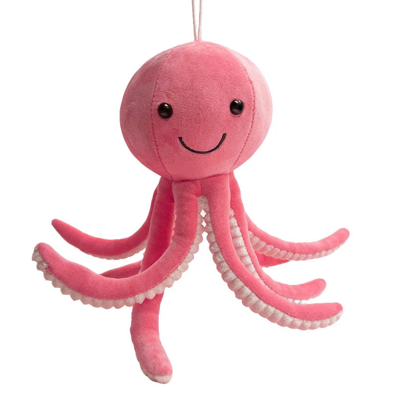 30cm Stars Octopus Plush Toy Stuffed Aquatic Cartoon Animal Doll Smiling Face Plushie Appeasing   Birthday Gift