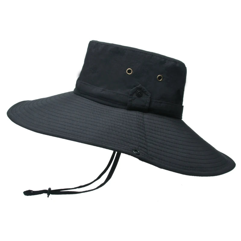 Xinbaoguan 100% Nylon 9206 European and American Summer Outdoor Sunshade Extra Large Eaf Fisherman Hat Men's Mountaineering Hat