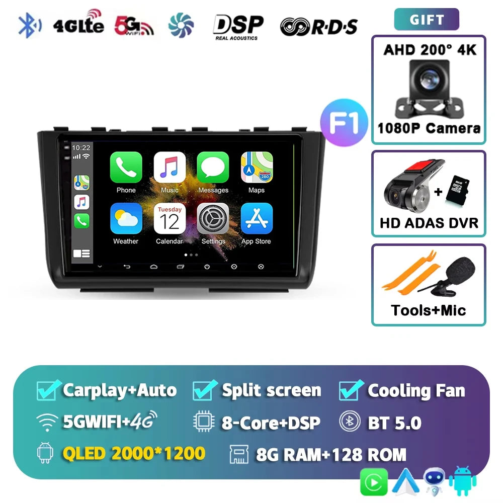 For Hyundai Creta 2 IX25 2021 2K 12+256 QLED Android 15 CarPlay Car Radio Multimedia Video Player GPS stereo Head Unit 4G WIFI