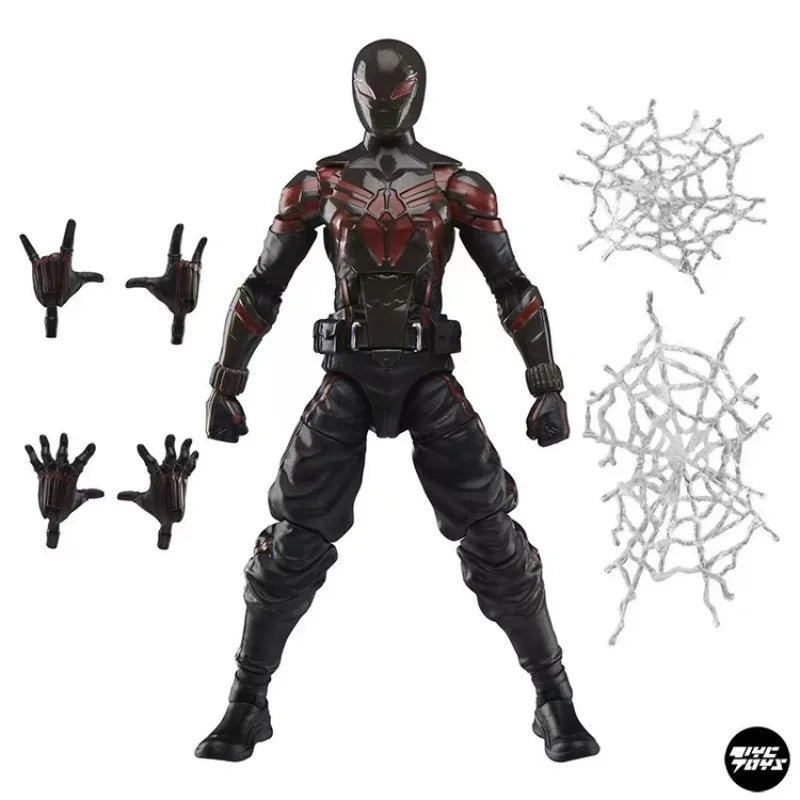 Original Hasbro Marvel Legends Series MILES MORALES Brooklyn 2099 SUIT Spider Man 2 Action Toy Figure Model Ornaments