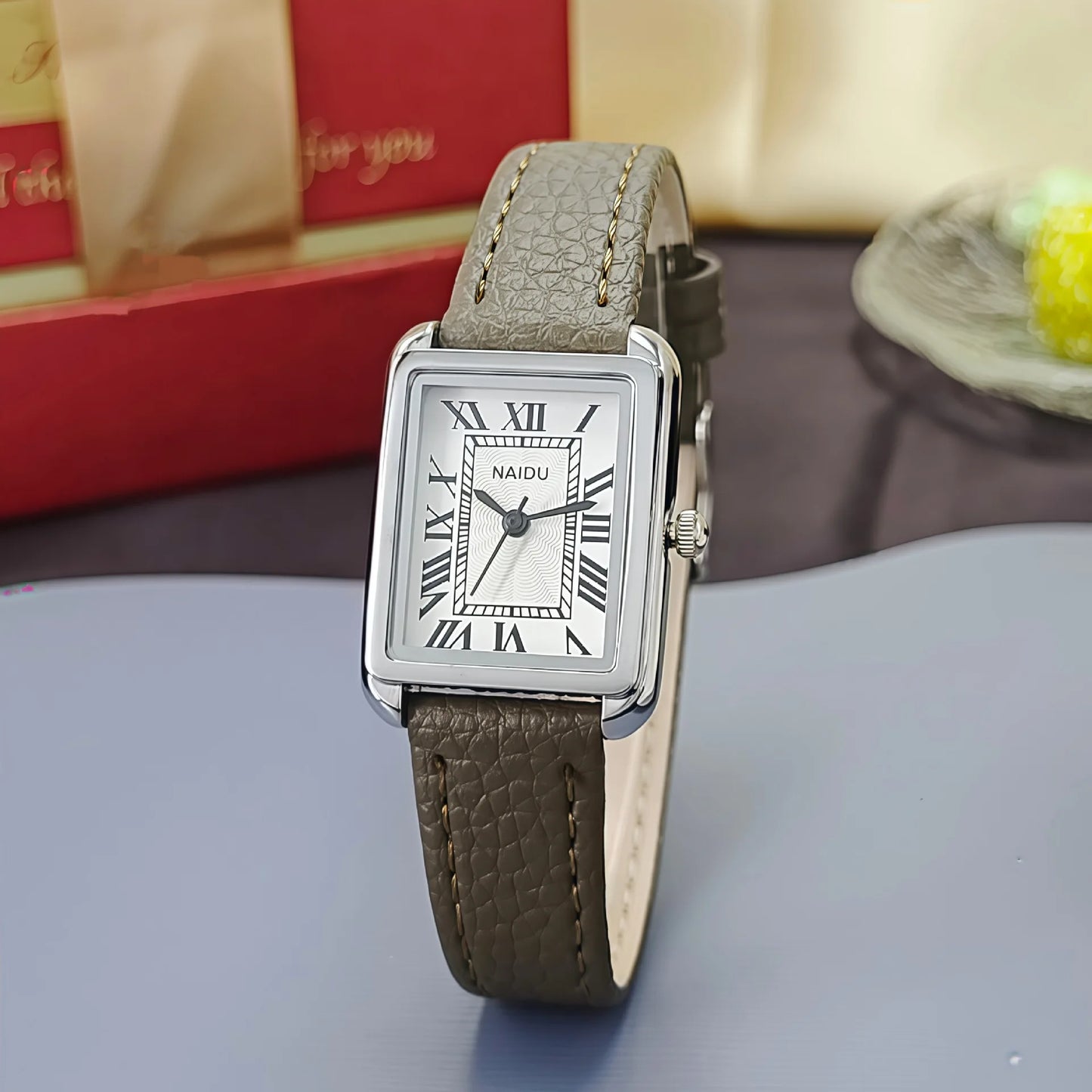 Fashion Rectangle Quartz Watch Women Luxury Brand Roman Dial Leather Strap Wriswatch Ladies Clock Relogio Feminino Dropshipping