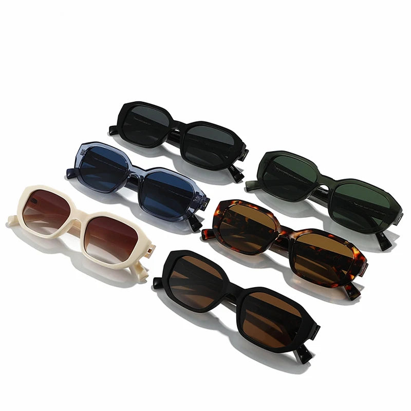 JNPCXI Ins Popular Small Square Sun Glasses for Women Men Quality Stainless Steel Core CP Frames UV400 Fashion Sunglasses Men