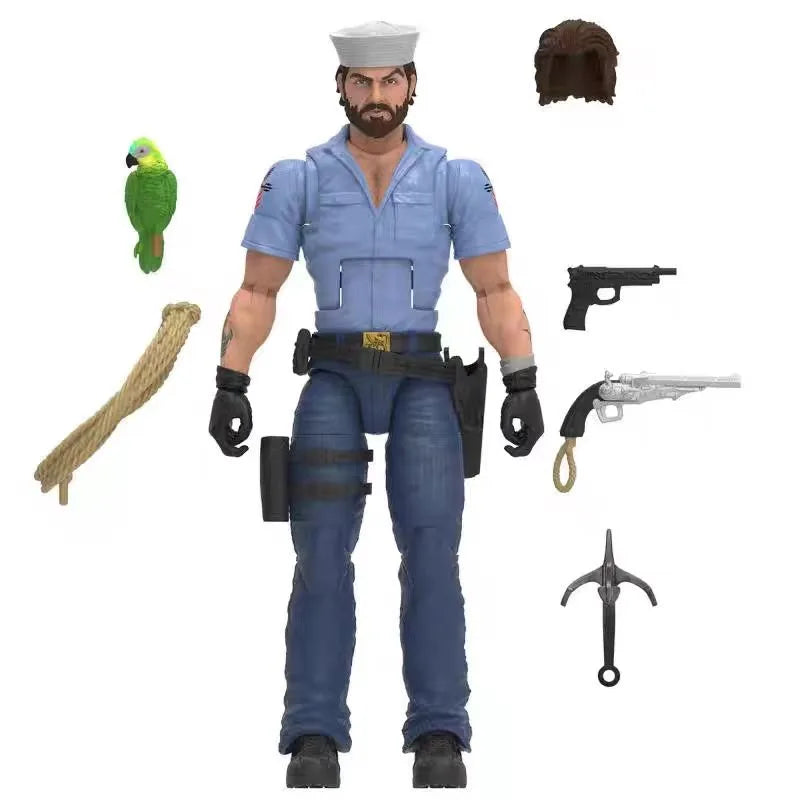 Original Hasbro G.I. Joe Classified Series 70 Shipwreck with Polly Action Figure Collection Toys Ornaments