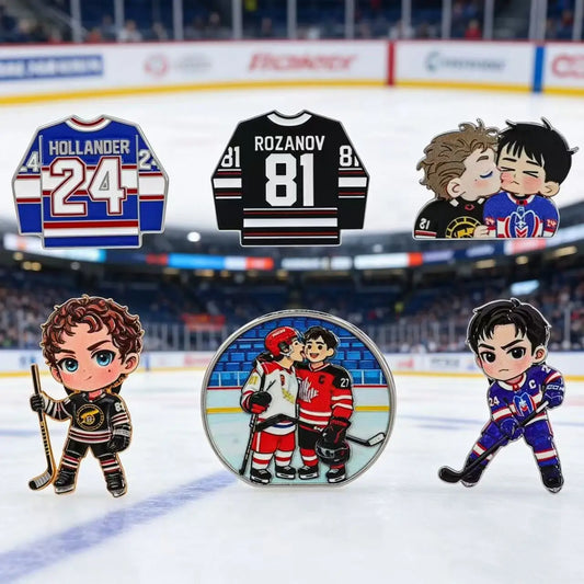 6pcs brooch set PK-themed badges, pins for bags and outfits, gift for Backpacks And Bags Lapel Badges Jewelry Gift for Fans