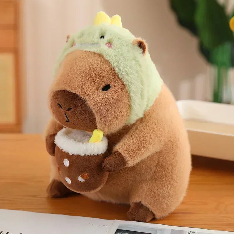 Kawaii Anime Capybara Bread Plush Toy Creative Stuffed Animals Capybara Toast Doll Girl Birthday Toys Girlfriend Cute Gift