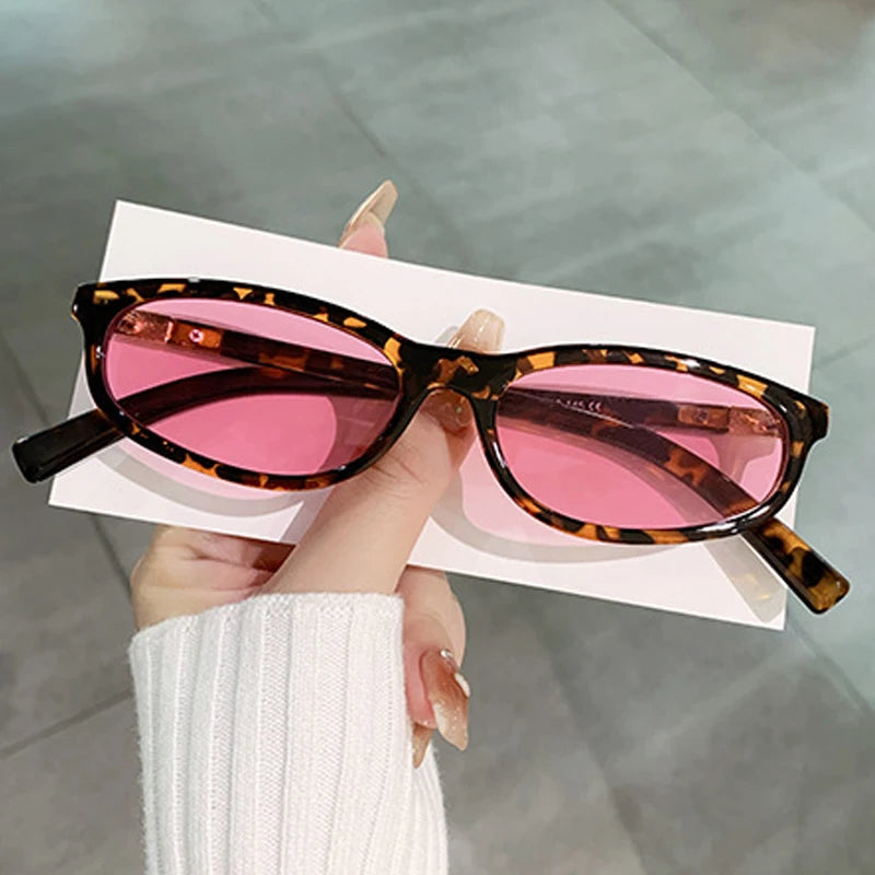 JNPCXI New Fashion Oval Sunglasses Women Retro Small Frame Sunglasses Luxury Brand Design Travel Sunglasses UV400