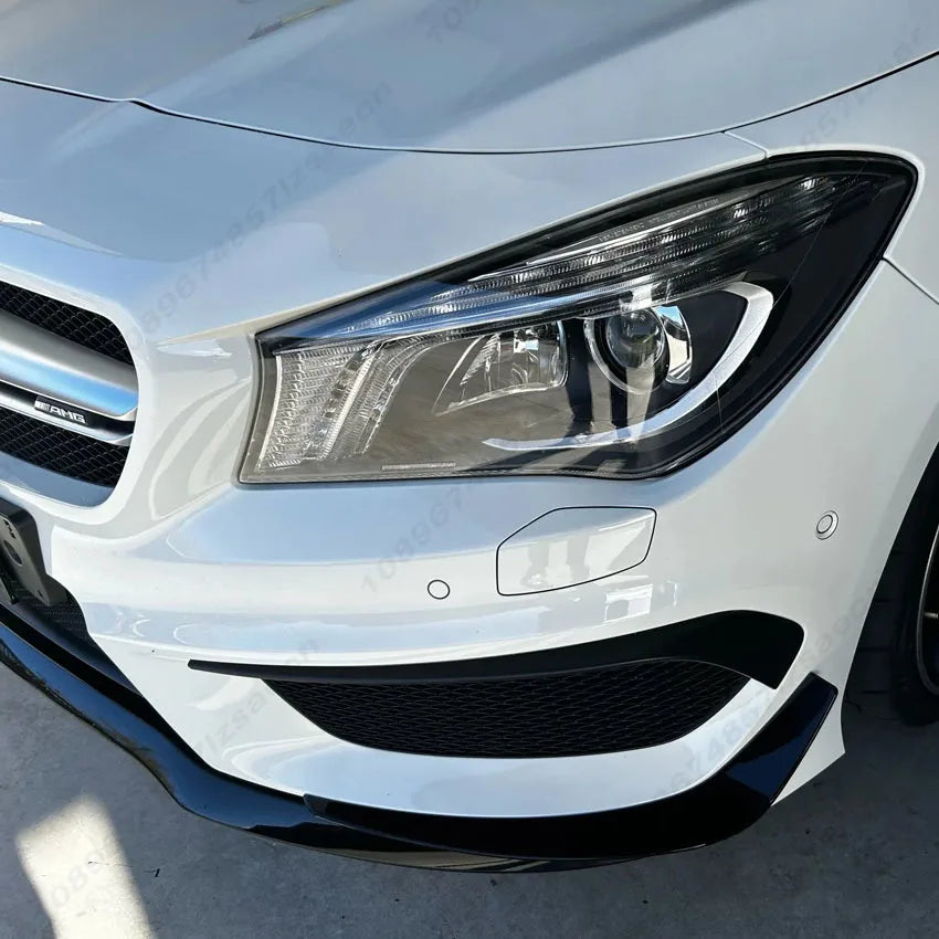 For Mercedes Benz CLA Class W117 C117 220 250 A45 AMG 2013-2015 Car Front Bumper Spoiler Fog Lamp Frame Side Diffuser Splitter