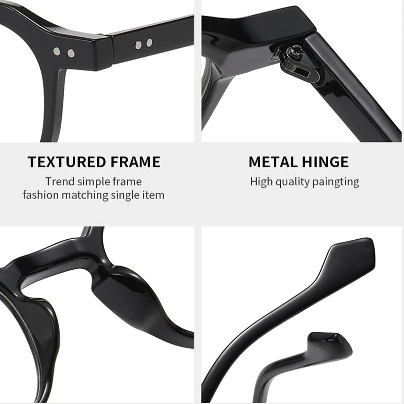 JNPCXI New Retro Small Square Men Glasses Frame Fashion Punk Eyewear Clear Anti-Blu-Ray Women Optical Frame Computer