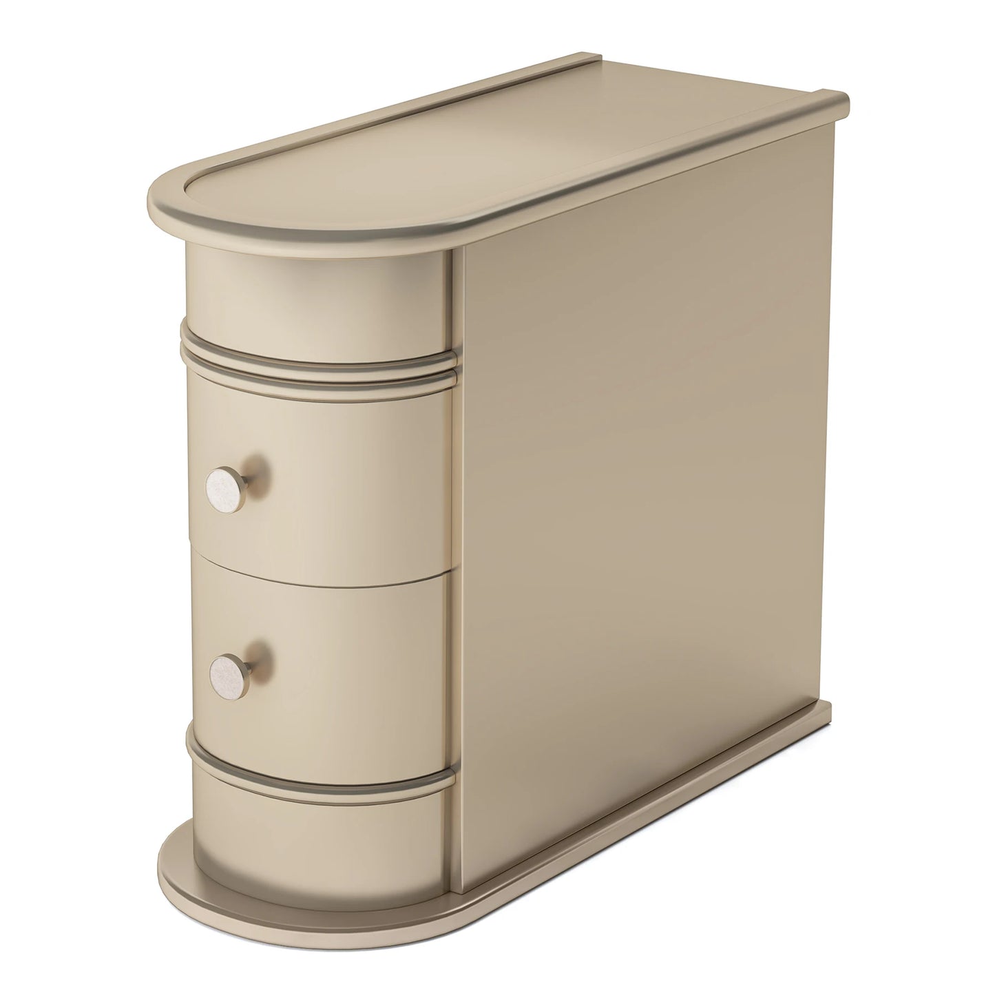 Tribesigns End Table Round Solid Wood Sofa, Narrow Bedroom Side Table Nightstand