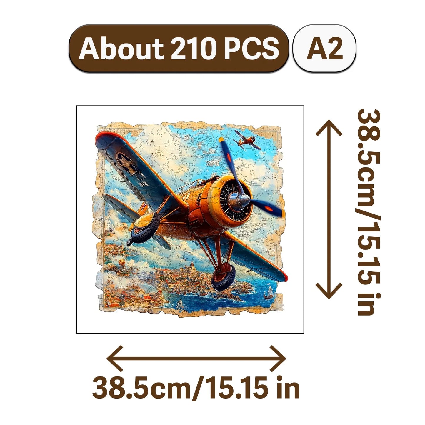 Nowadays Retro Art Style Wooden Jigsaw Puzzle Wood Home Decor Painting Christmas and Halloween Gift Toy for Teen and Kid
