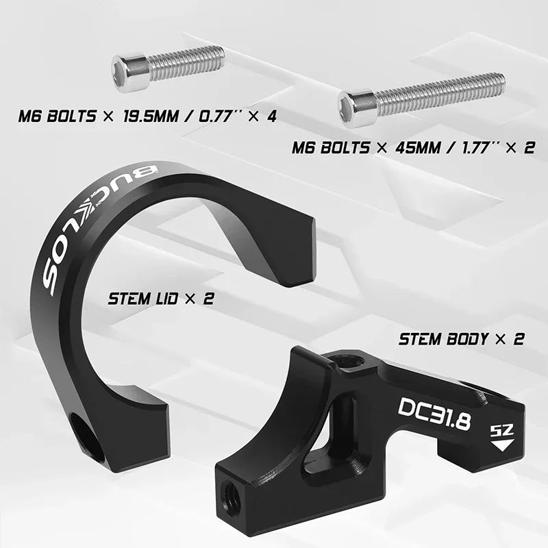BUCKLOS Downhill Bike Table Perfect Fit Dual Crown Fork High-strength DIRECT MOUNT DH/AM/FR MTB Bicycle Stem Power Cycling Parts