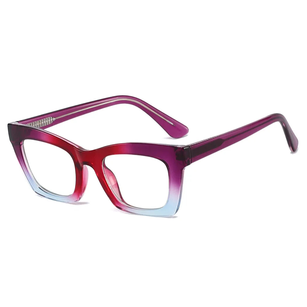 JNPCXI New Retro Square Rivets Anti-Blue Light Glasses Women Quality Frames Optical Eyeglasses Men Prescription Glasses