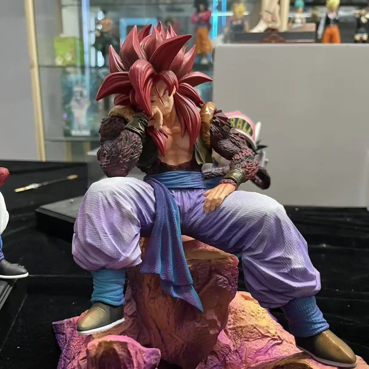 JG Statue Dragon Ball Ssj4 Gogeta Figure Super Saiyan 4 Gogeta Pvc Action Figures Collection Model Toys Gifts