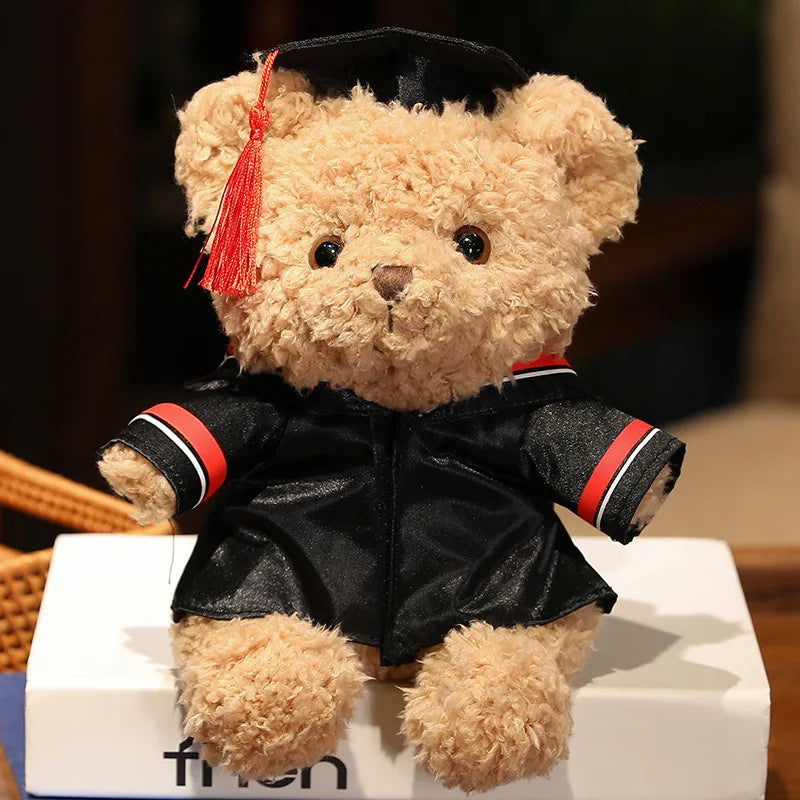 Doctor's Clothing Teddy Bear Doll Plush Toy Small Sitting Bear Doll Boys Girls Students Graduation Gift