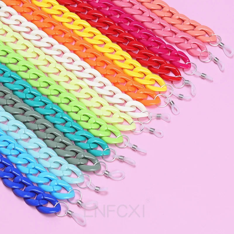 JNPCXI Fashion Acrylic Sunglasses Chains Lanyard Women Men Anti-slip Reading Glasses Chain Cord Neck Strap Rope Fast Shipping