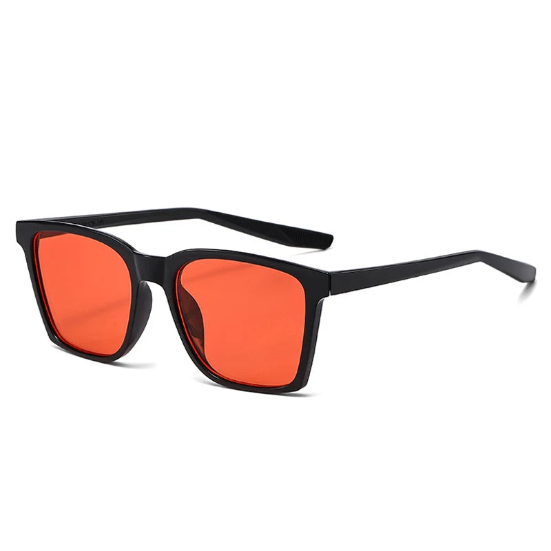 JNPCXI New Retro Rectangle Sunglasses Women Shades UV400 Fashion Rivets Men Punk Gradient Photochromic Color Sun Glasses