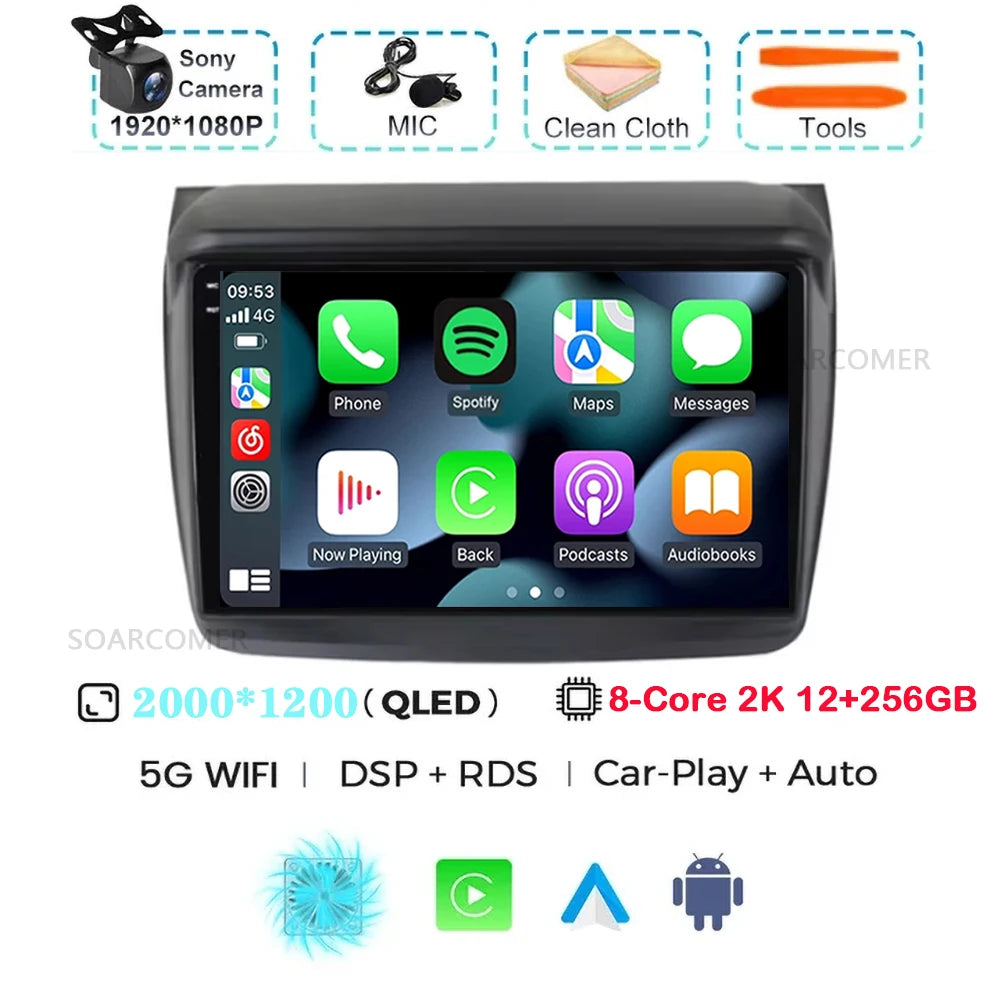 Android 15 For Mitsubishi Pajero Sport 2 2008 - 2017 L200 Triton 2006 - 2014 Android Car Radio Multimedia Video Player stereo BT