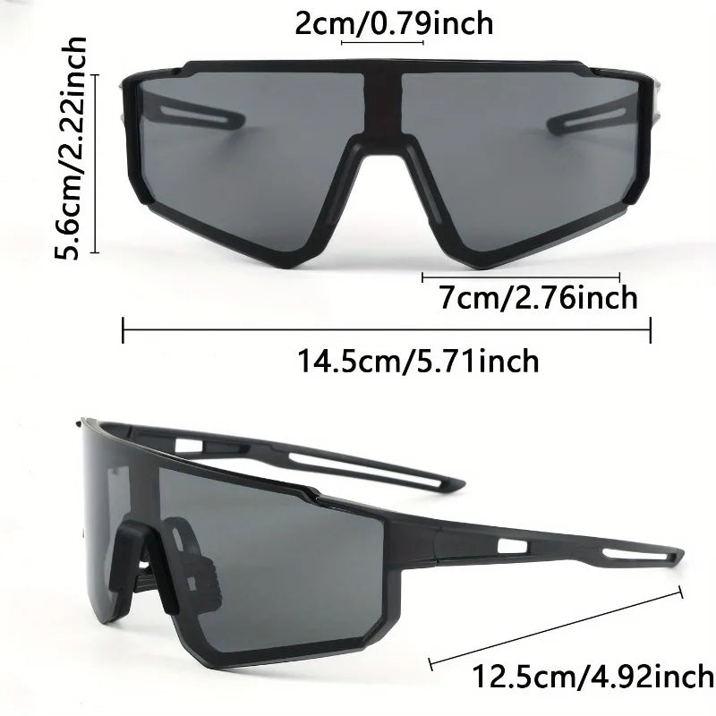 1pc Men'S Large Frame Fashion Glasses Material Lightweight  Durable Stylish Semi-Rimless Design for Everyday Use Casual Style