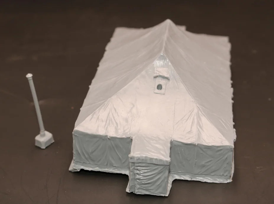 1: 72 Casting Resin Model Assembly Kit GK, Scene Layout Military Tent, Unpainted, Requires Assembly