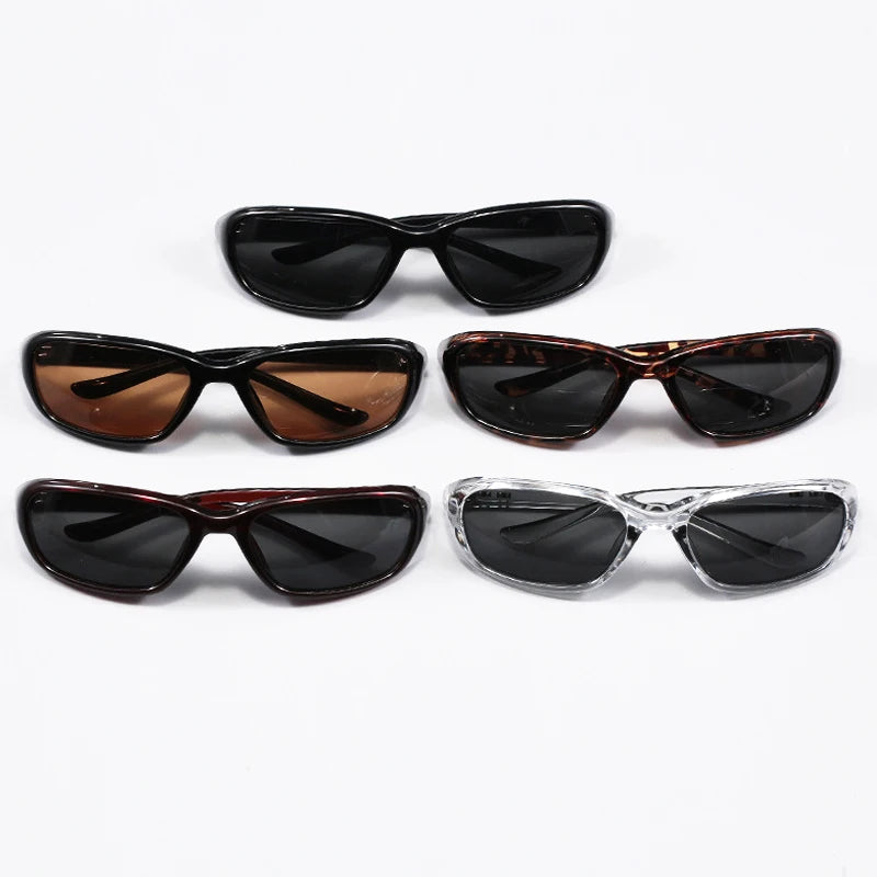 JNPCXI Retro Oval Sunglasses for Women Men Cat Eye Y2K Designer UV400 Sun Glasses Outdoor Sports Eyewear Hiking Cycling Shades