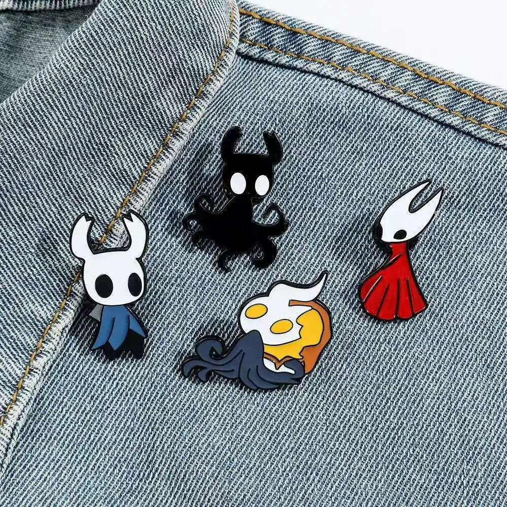 Hollow Knight Enamel Pins - Metal Badges for Bag & Jacket, Video Game Gifts for Fans