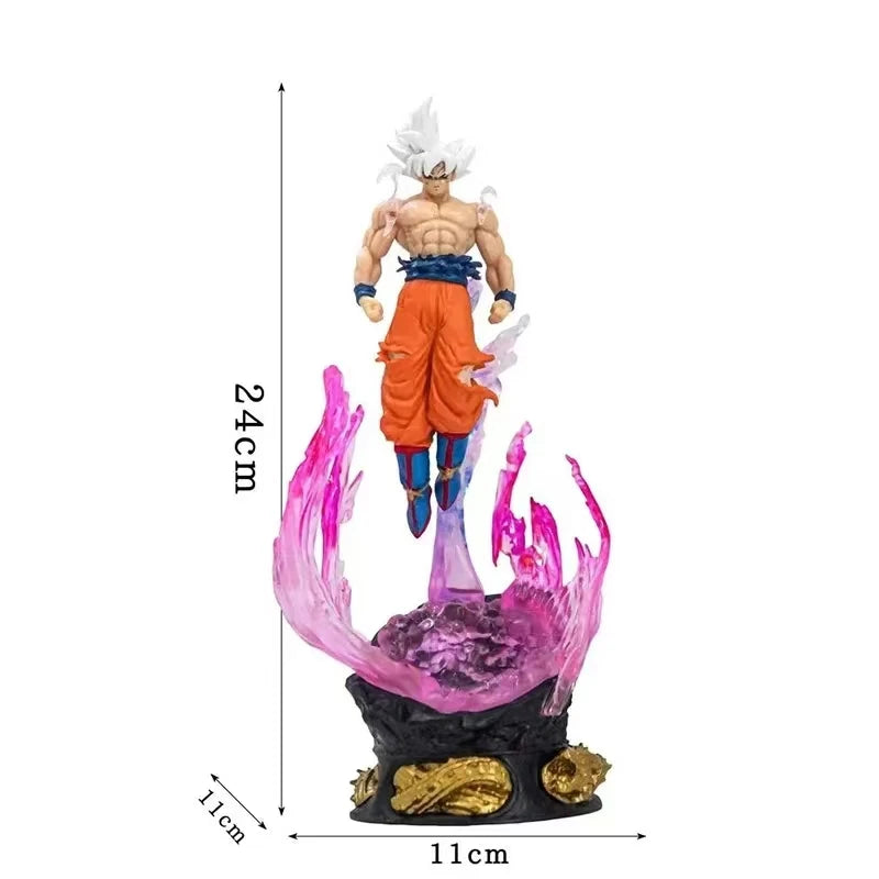 10" Dragon Ball Super Saiyan Son Goku Figure PVC Model Statue Collectible Scene