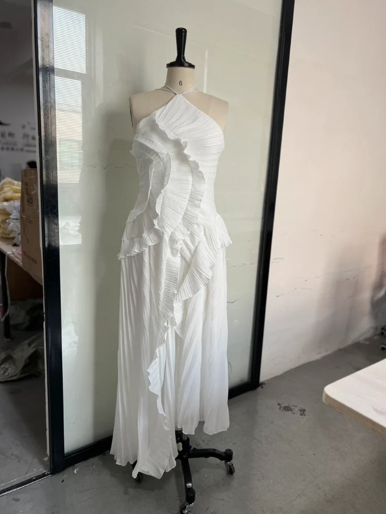 Classy Slit Evening Dresses Women with Folds, Line Homecoming Party Prom Dresses