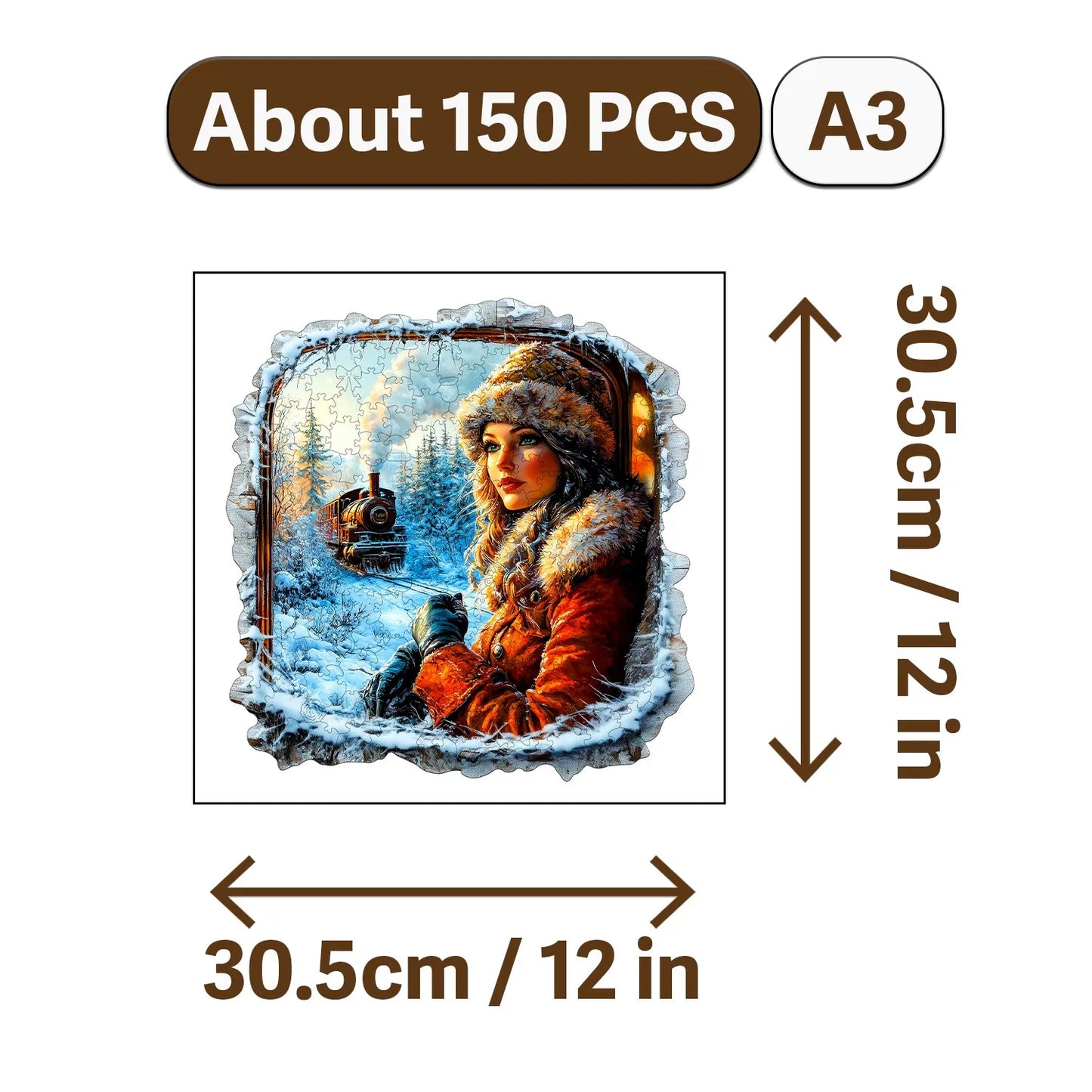 Nowadays Retro Art Style Wooden Jigsaw Puzzle Wood Home Decor Painting Christmas and Halloween Gift Toy for Teen and Kid