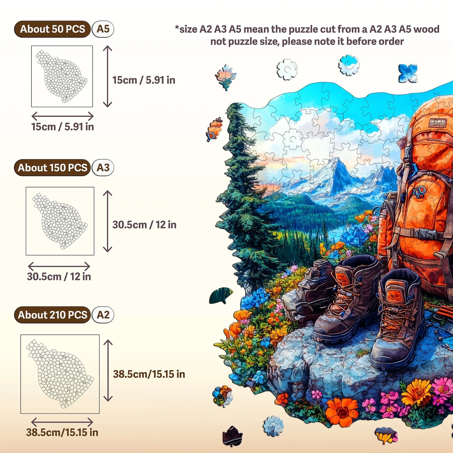 Forests and Lakes Wooden Jigsaw Puzzle Beautiful Wooden Decor Christmas and Halloween Gift Toy For Teen And Kid