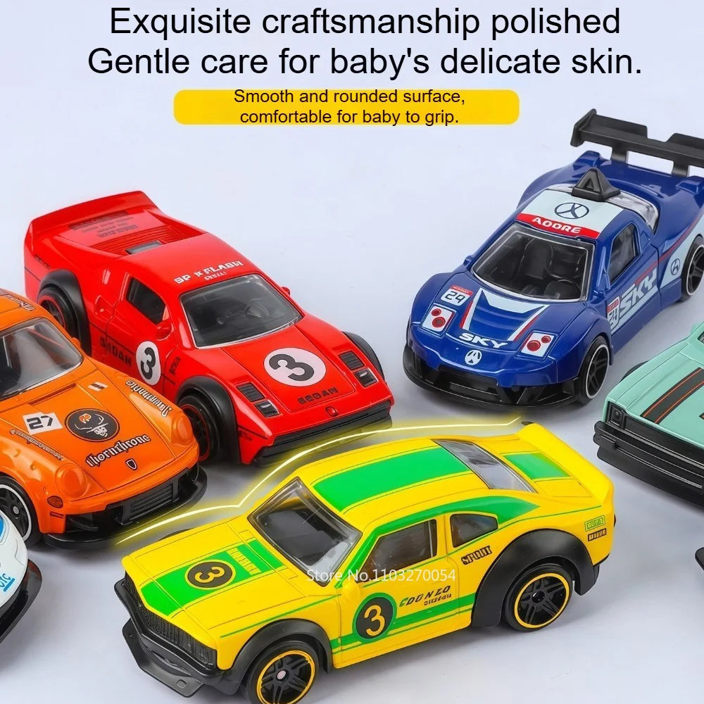 1:64 Scale Alloy Miniature Cars Models Series Diecast Toys Slide Forward Metal Material Rubber Tires Vehices Collecting Hobbies