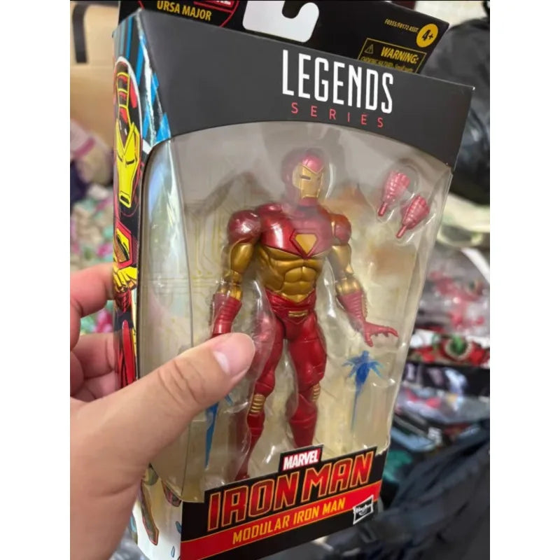 Original Hasbro Marvel Legends Series MODULAR IRON MAN Anime Figure Toy Model Collection