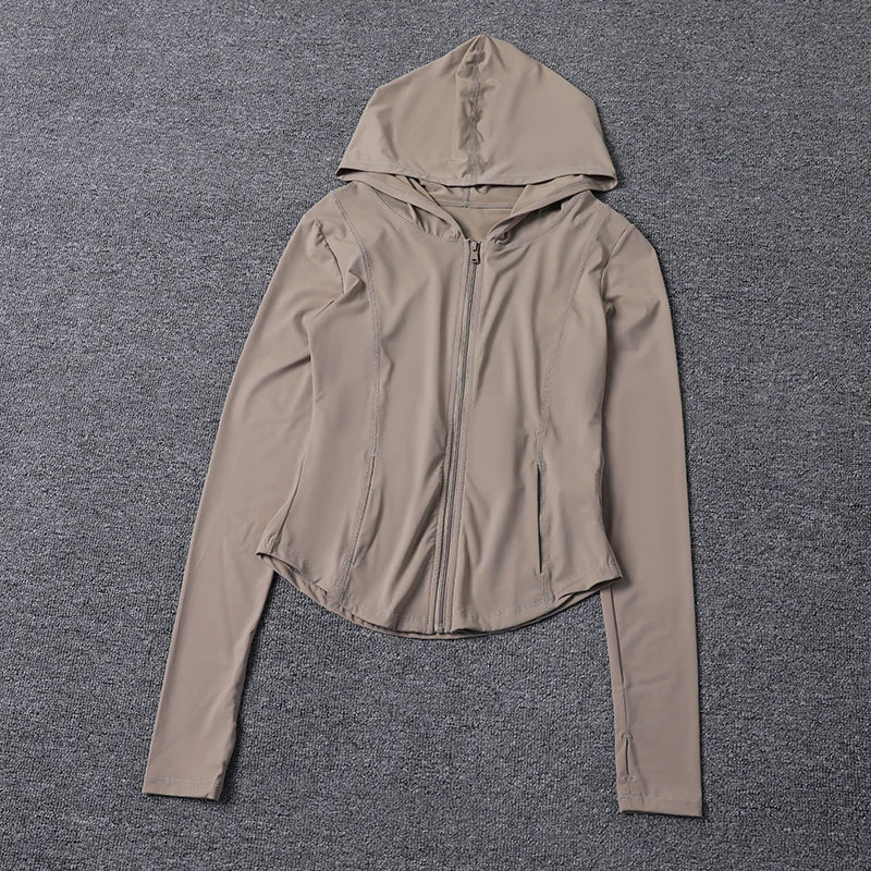 2024 Autumn Full Sleeve Hooded Collar Casual Blouses Women Zippers Shirts Ladies Tops Clothes Women