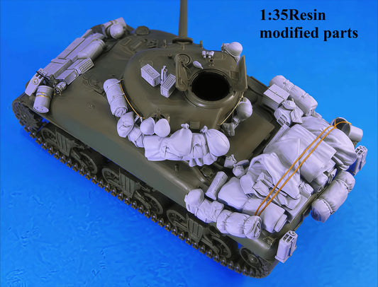 1/35 Cast Resin Model, Scene Model Production 5 M4A1 Sherman Stowage Set Supply Package Gk, Uncolored Model