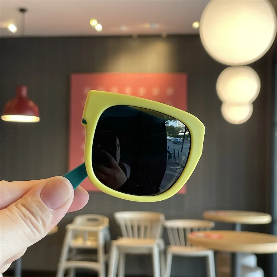 Kids' Foldable Glasses Colorful Candy Shades Perfect for Summer