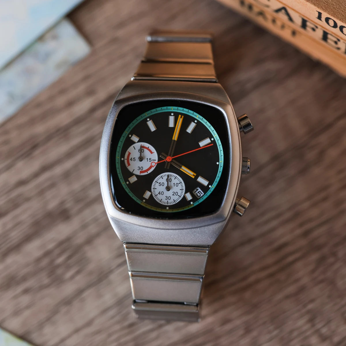 CILOA Men’s High-End Wormhole Concept Sports Watch, Fashion Square Dial Watch