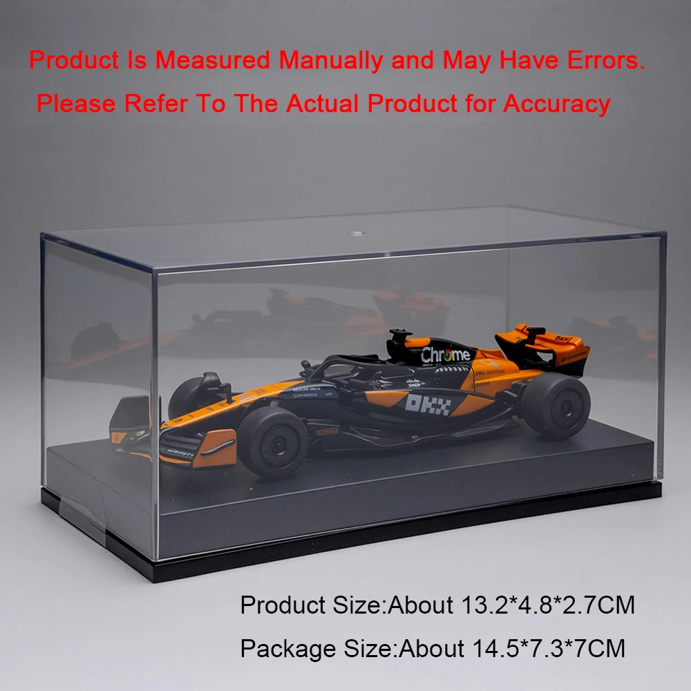 1:43 Scale F1 Racing Car Miniature Model Alloy Diecast Toys Rear Wheel Return Force Rubber Tires Vehcie Children's Holiday Gifts