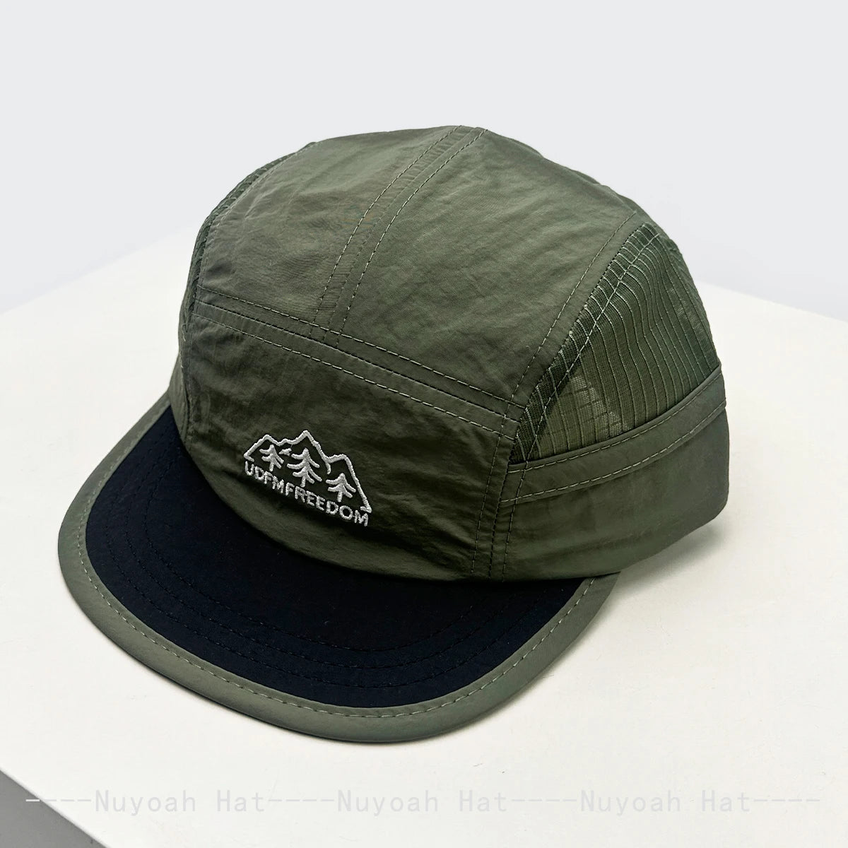 New Unisex Color Block Embroidered Letters Trees Solid Baseball Hats Sunshade Quick-dry Versatile Outdoor Peaked Caps Casual ins