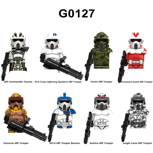 21st Nova Corps Custom Minifigures Star Wars Army Pack Purple Clone Troopers M6