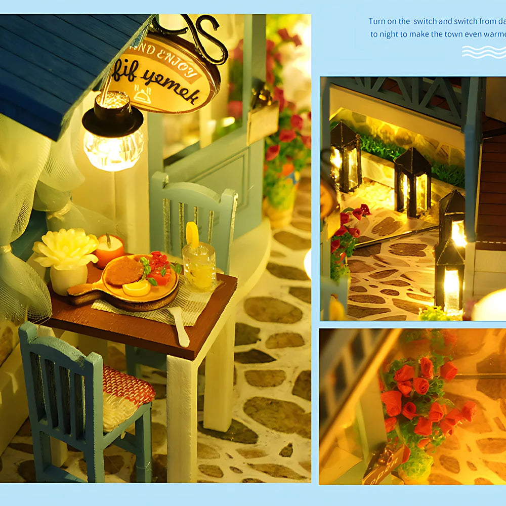 Handmake Interesting 3D Book Nook Kit Creative Wooden Puzzle Home Decoration Miniature Dollhouse Ideal Gift For Adult Kids