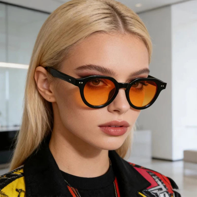 JNPCXI New Fashion Sunglasses Men Women Brand Designer Rives Casual Travel Sun Shades UV400 Suitable Oval Glasses