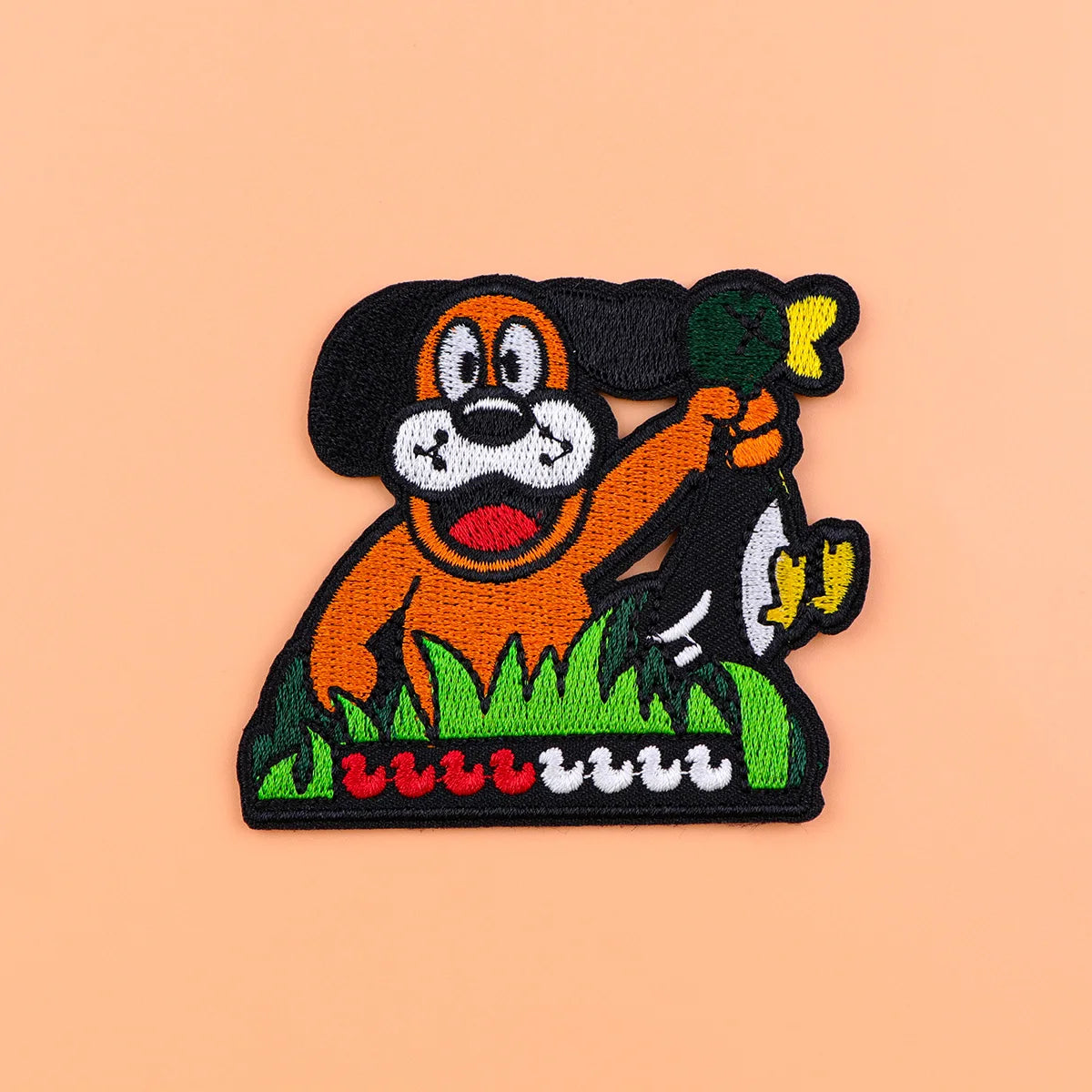 Funny Dog Iron On Patch Clothes Patch For Clothing Cartoon Duck Embroidered Patch Garment Apparel Accessories Sewing Stickers