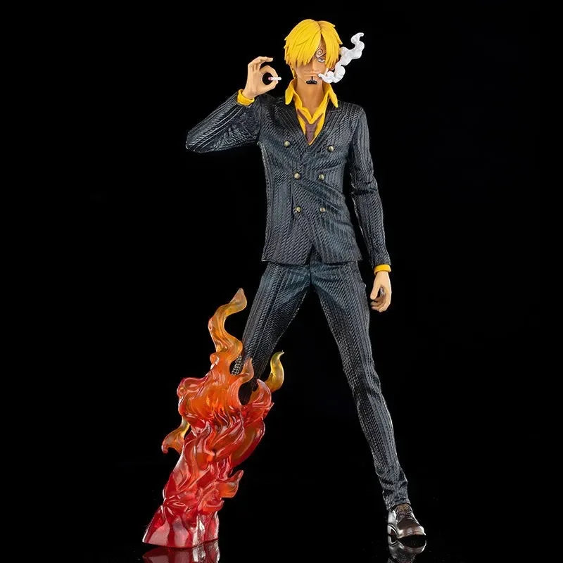 12.6" One Piece Anime Sanji Action Figure Vinsmoke Sanji Figma PVC Model Statue