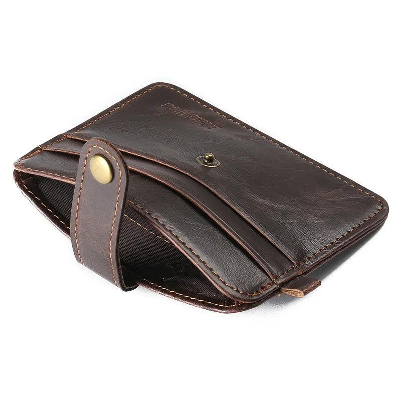 Pu Leather Slim Men's Wallet, Small Money Bag, Thin Credit Card Holder Wallets